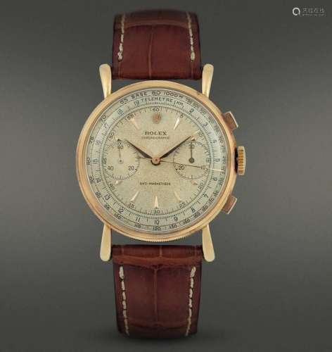 Rolex - Cronografo due contatori in oro rosa 18 kt con cassa...