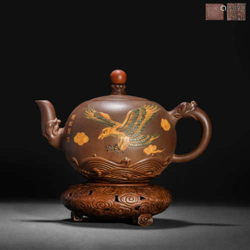 Chen Mingyuan style purple clay teapot