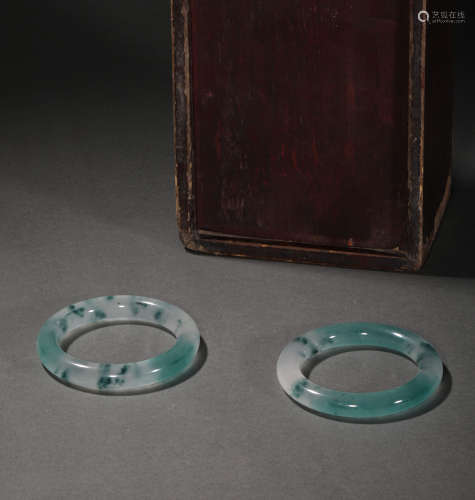 Pair of Treasure Box Inlaid Jewelry Hand Jewelry