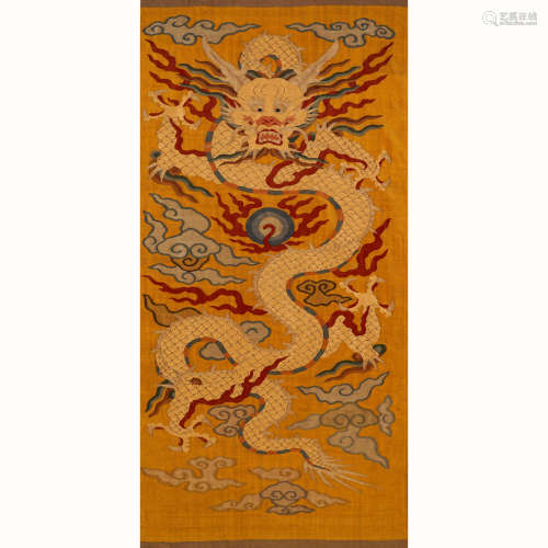 Qing Dynasty dragon pattern kesi