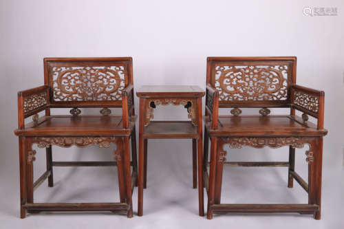 Huanghuali rose chair