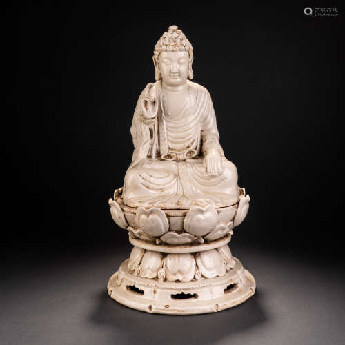 Song Dynasty Dingyao Buddha Seated Statue