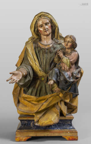 Sant'Anna e la Vergine, scultura in papier machè