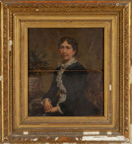 AMEDEO AUGERO (1799-1885) <br>Ritratto di signora