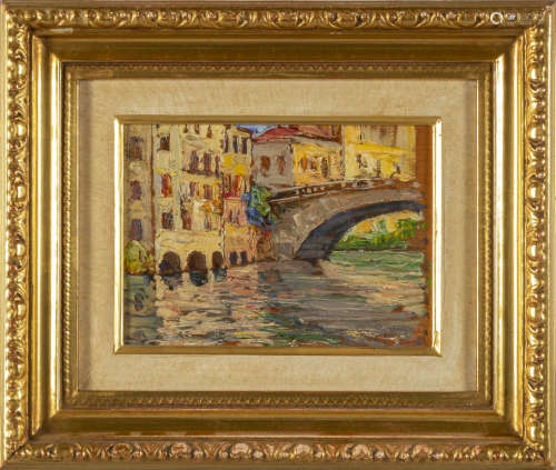 GUIDO MEINERI (1869-1944) <br>Vicenza<br>olio su