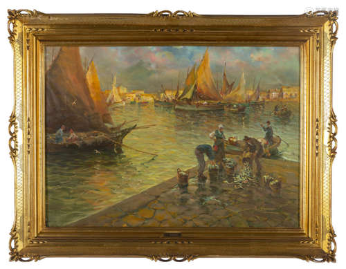 R.Vannini<br>Il mercato del pesce<br>olio