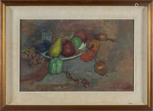 L.Arrigoni<br>Frutti d'autunno<br>olio su