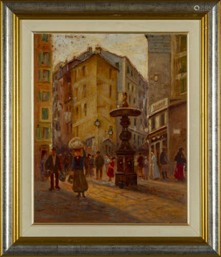 VITTORIO GUANDALINI (1861-1923) <br>Piazza