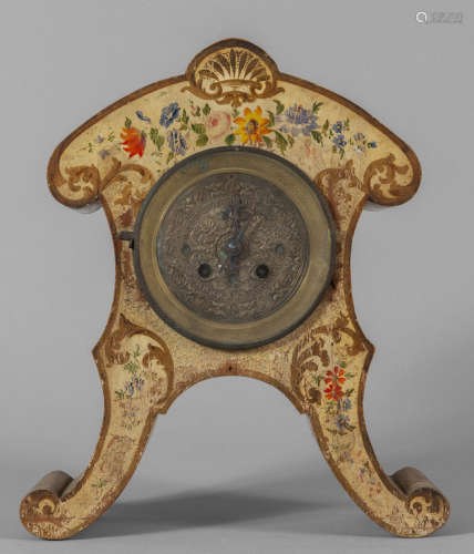 Orologio Napoleone III in legno laccato in