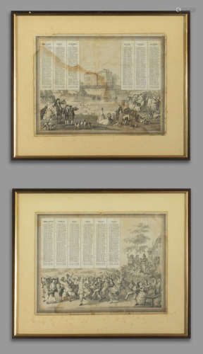 # Calendario dell'anno 1865, due stampe