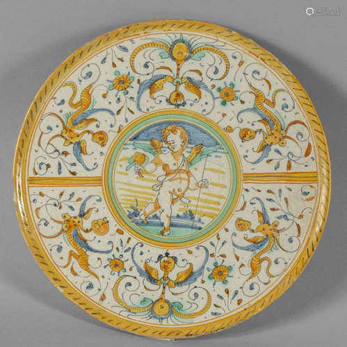 Crespina in maiolica decorata a gran fuoco