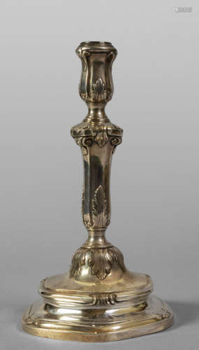 Candeliere in argento Luigi XV, punzone della