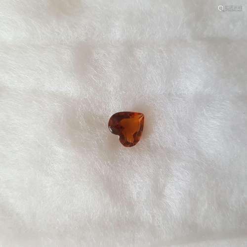 1 topaze taille coeur de 1,37 carats