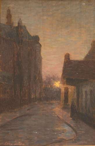 Henri DUHEM (1860-1941). "Terrasse Saint Pierre à Douai...