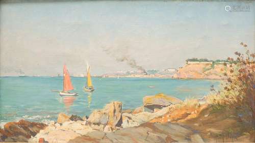 Albert DEPRÉ (1861-1937). "La Côte près de Granville&qu...