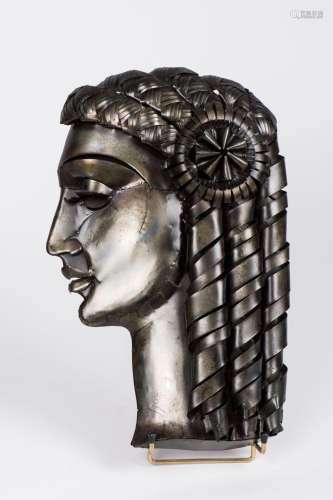 Léon MASSON (1911-1984). "Profil de femme", sculpt...