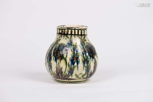 Edmond LACHENAL (1855-1948). Vase globulaire en céramique ém...