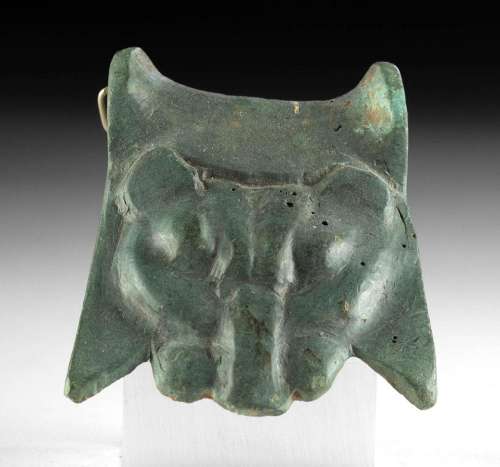 Greek Bronze Handle Attachment - Lion Head