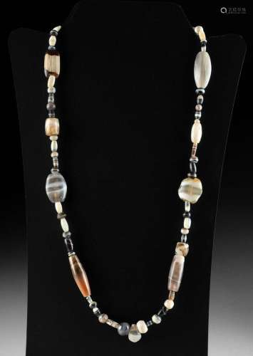 Necklace w/ Ancient Bactrian Agate Beads