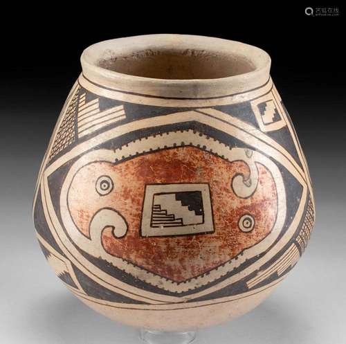 Published Casas Grandes Ramos Polychrome Jar w/ Parrots