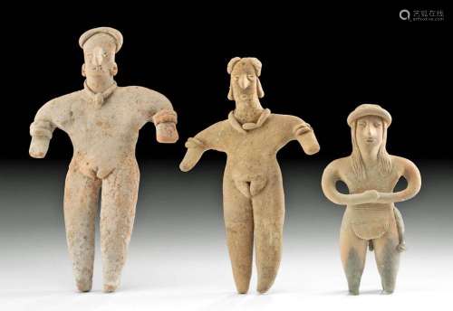 Colima Pottery Flat Figures - 3 Females