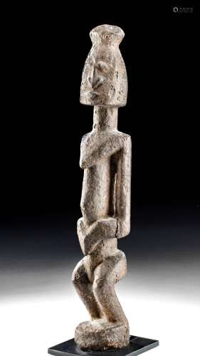 20th C. African Dogon Wood Figure Nude Female