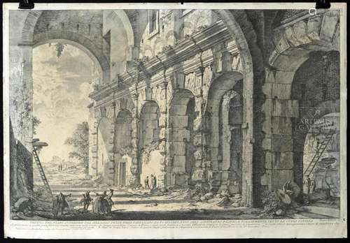 18th C. Piranesi Etching, Veduta del Piano Superiore