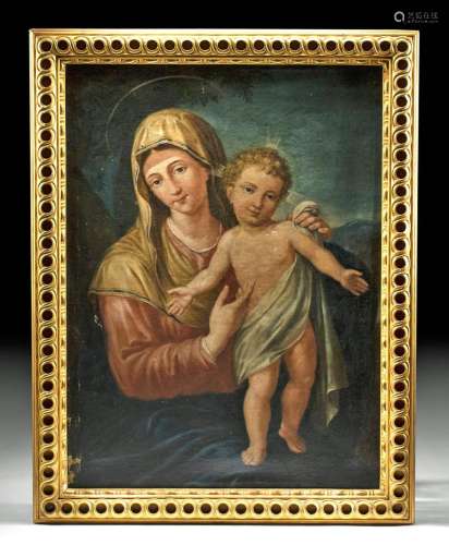 Italian Renaissance Revival Painting - Madonna & Child