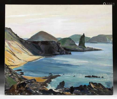 1973 William Draper Painting "Coast Line"