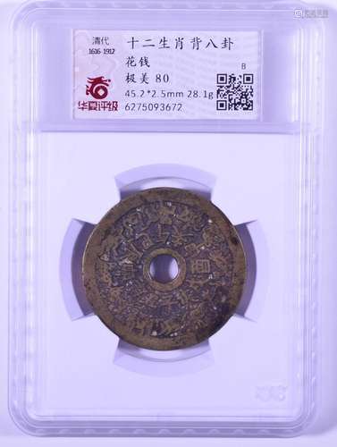 1616-1912 BRONZE COIN.ZODIAC SIGNS