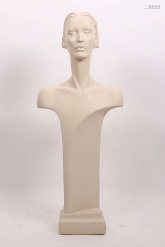 1980s Modernist Store Display Mannequin Bust