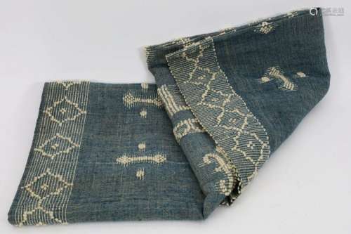 Vintage Quebec Woven Church Fabric / Altar Cloth