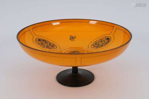 1920s Wiener Werkstatte Czech Footed Bowl