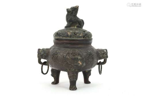 Signed Antique Chinese Bronze Incense Burner