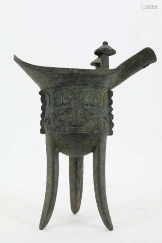 Chinese Bronze Wine Cup