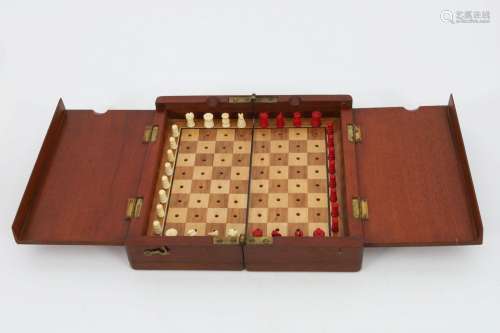 Antique John Jacques London Travel Chess Set