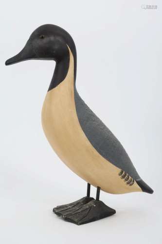 Folk Art Carved Duck Figure