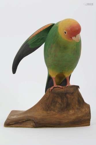 Canadian Folk Art Tom Hunter Bird Parrot Figure
