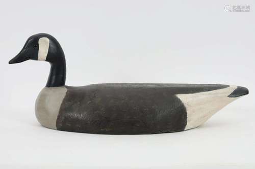 Folk Art Carved Goose / Duck Decoy Signed Hall