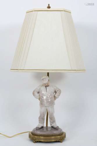 Bing and Grondahl Bricklayer Figurine Lamp