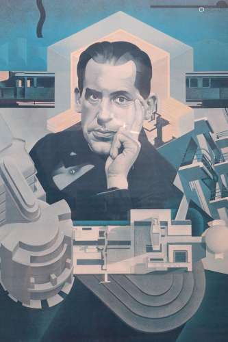 Bauhaus Portrait Poster of Walter Gropius, McLean