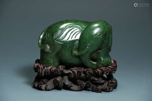 QING DYNASTY - JADE ELEPHANT STATIONERY