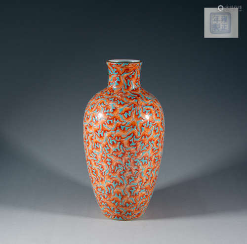 QING DYNASTY - ENAMEL VASE