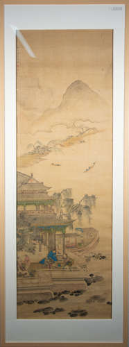 QING DYNASTY - GOLDEN GATE PAINTING HISTORY LENG MEI