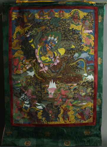 MING DYNASTY - MINERAL COLORED THANGKA