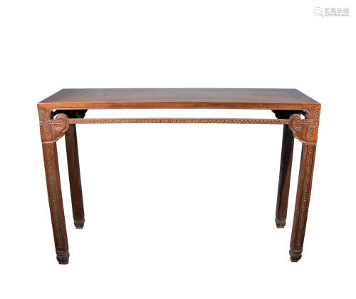 QING DYNASTY - HUANGHUA PEAR BAR TABLE