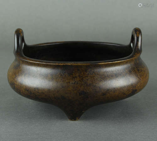 QING DYNASTY - COPPER CENSER