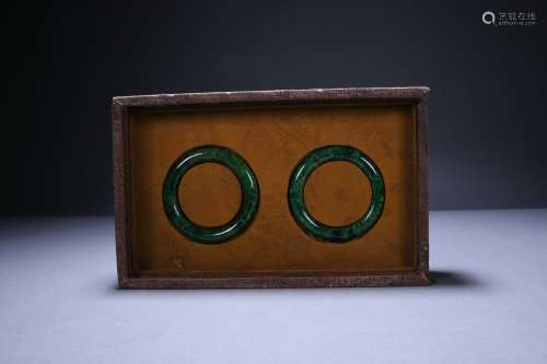 Old Tibetan Jade Plain Noodle Round Bar Bracelet