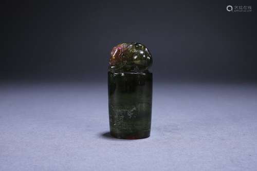Multicolor tourmaline animal print