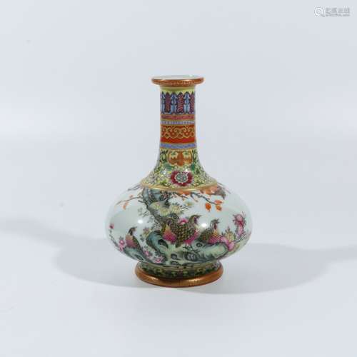 Enamel color living and working flat belly bottle